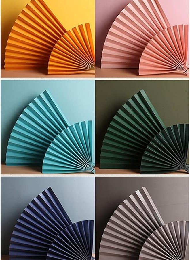 Light Pink Portable Folding Hand Fan Photography Prop Makeup Background Ornament - Image 2